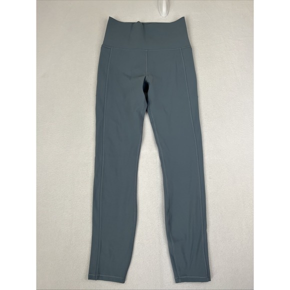 Vuori Pants - Vuori High-Waist Performance Leggings in Slate Blue